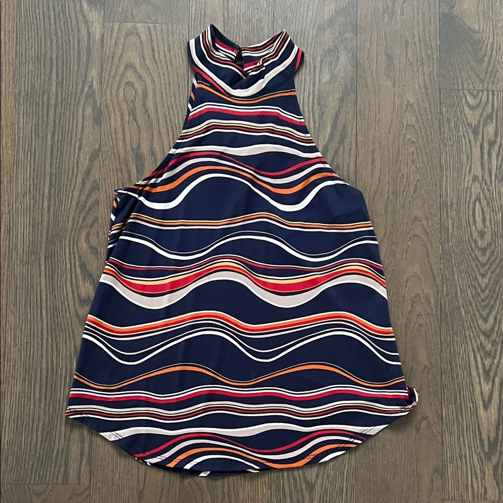 Veronica M Striped Halter  Top